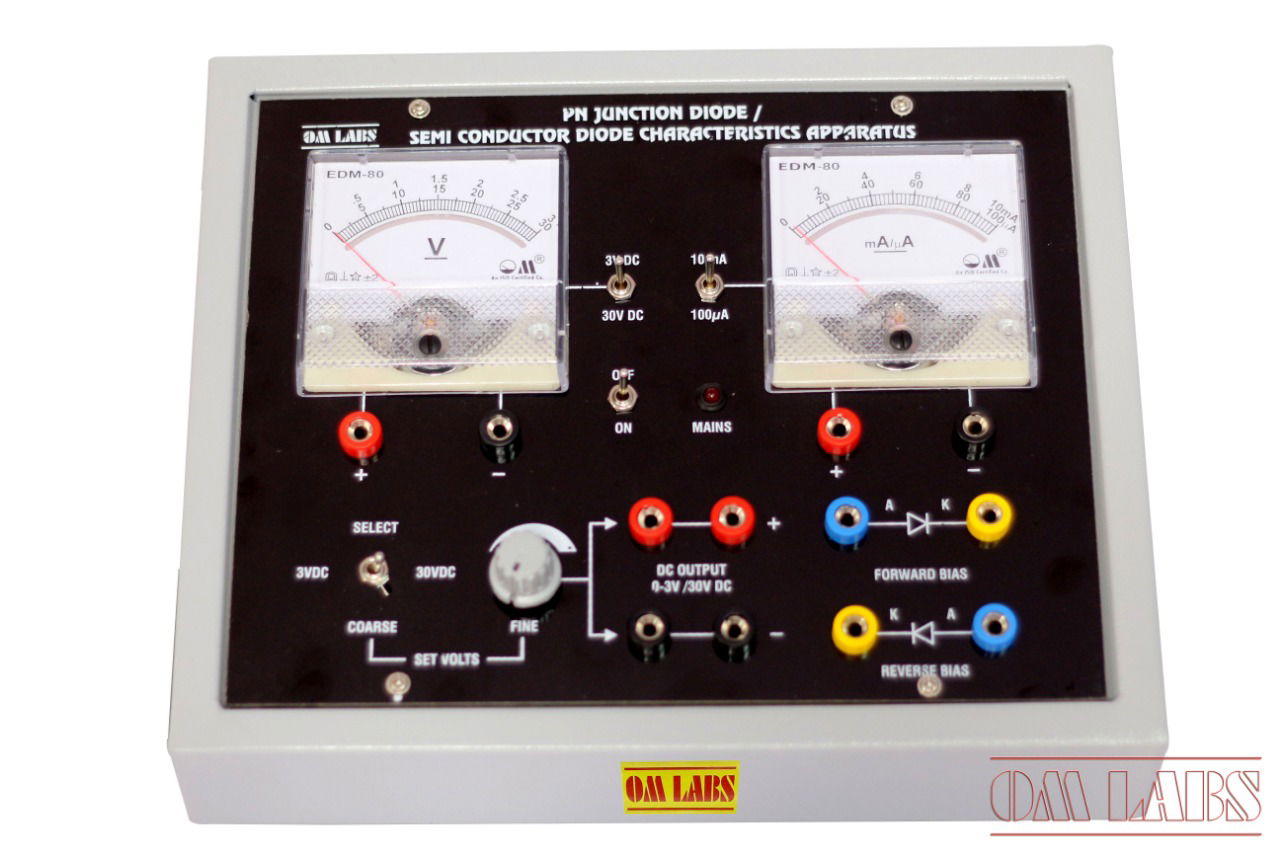 PN Junction/ Semi Conductor Diode Characteristics Apparatus