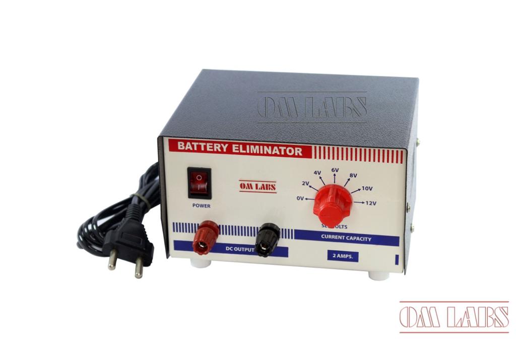 Battery Eliminator 2-12V/2ADC in Metal Box