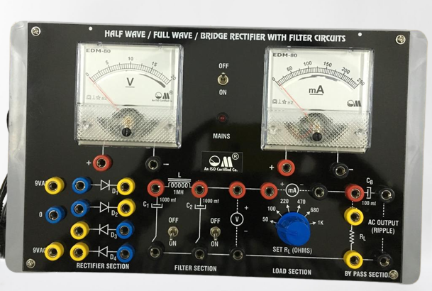 Half Wave & Full Wave & Bridge Rectifier Apparatus (2 Square Meter)