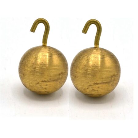 Bob With Hook 25mm In Brass (PK. of 2 Pcs.)