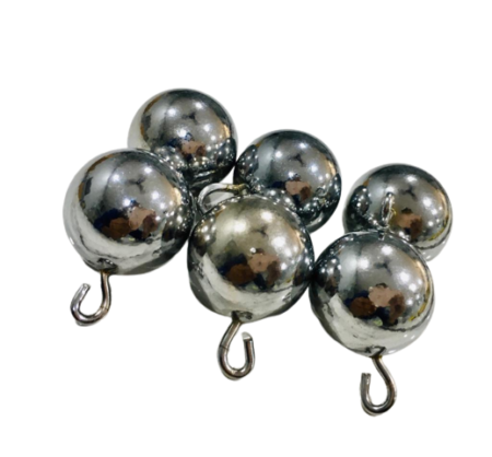 Bob With Hook 25mm in Iron C.P (Pk. of 6 Pcs.)