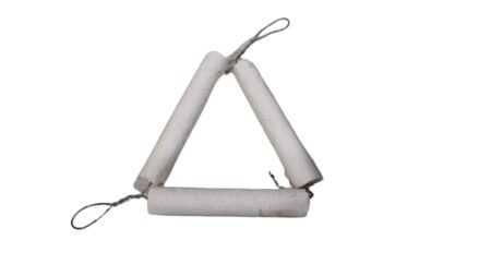 Clay Pipe Triangle 2” (Pack of 10 Pcs.)