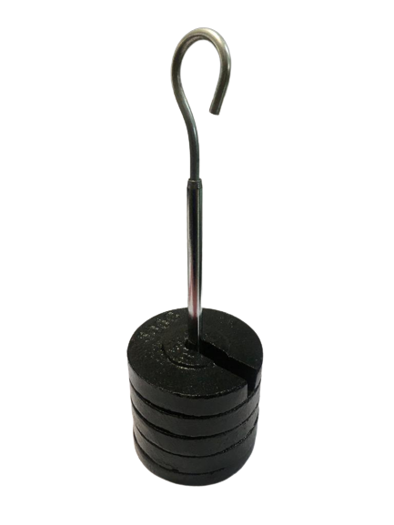 SLOTTED WEIGHT 2.5Kg = 5x500grm (SET OF 5 WITH HANGER)