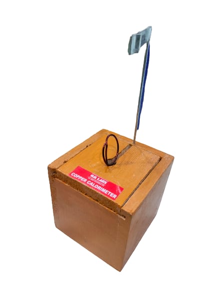 Copper Calorimeter Teak Wood