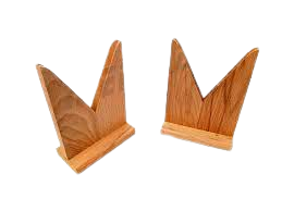 Lens Holder V Shaped Wooden (Pack of 2 pcs.)