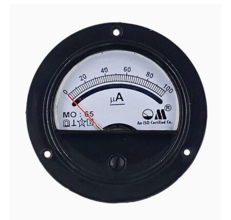 DC MICROAMMETERS (MODEL MO-65 ROUND PANEL METER)