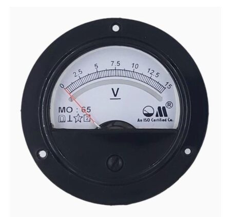 DC VOLTMETER (MODEL MO-65 ROUND PANEL METER)