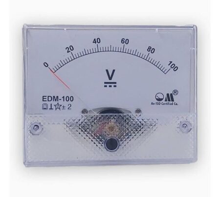 DC VOLTMETER (MODEL EDM-100 RECTANGULAR PANEL METER)
