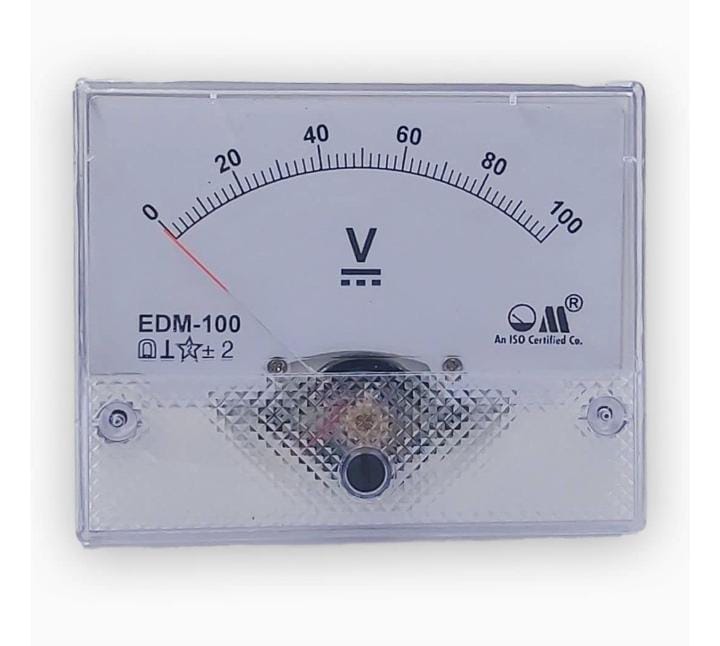 DC VOLTMETER (MODEL EDM-100 RECTANGULAR PANEL METER)