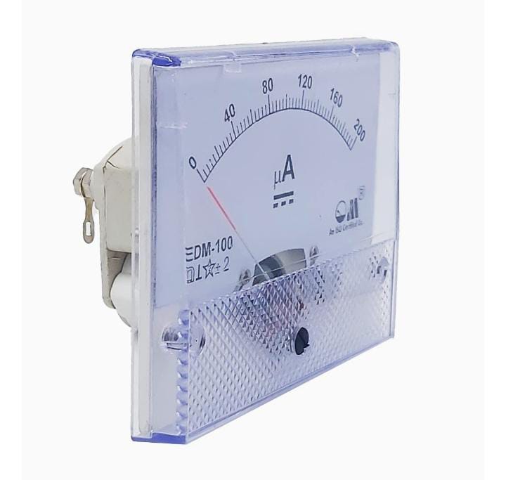DC MICROAMMETER (MODEL EDM-100 RECTANGULAR PANEL METER) - Image 2