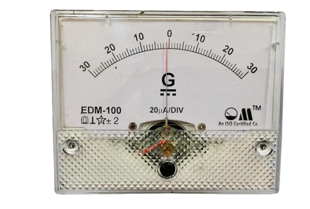 DC GALVANOMETER (MODEL EDM-100 RECTANGULAR PANEL METER)