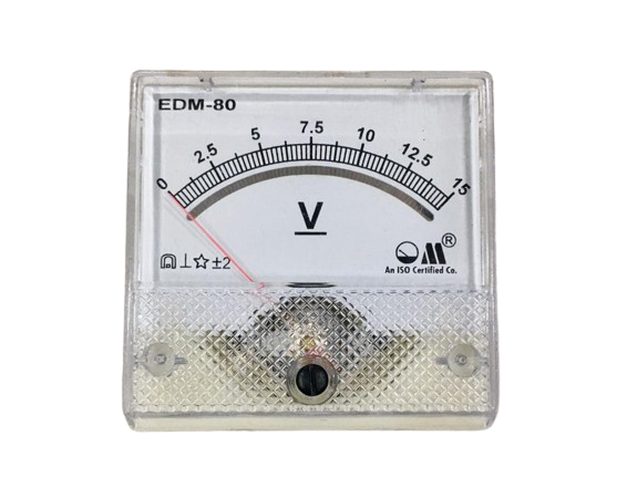 DC VOLTMETER (MODEL EDM-80 SQUARE PANEL METER)