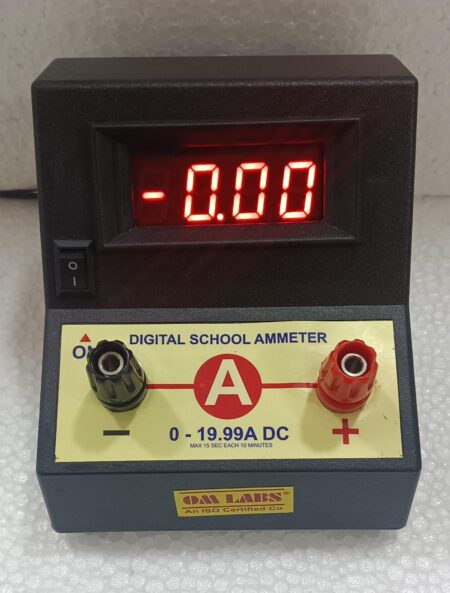 20A DC Digital Black Stand Meter LED Type