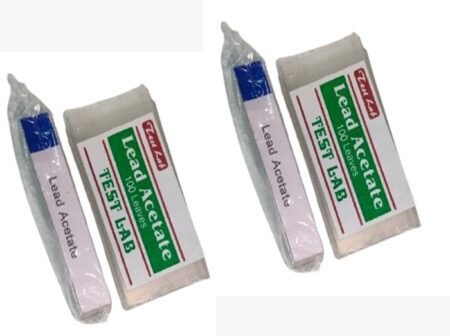Lead Acetate Paper with Plastic Box 1 Box Contains 100 Papers (Pack Of 2 Boxes, 200 Papers)