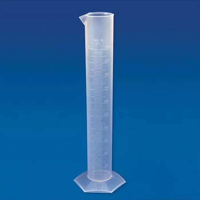 Measuring Cylinder Hexagonal 500ml Set | Brand: Poly Lab | Set of 4 Pcs