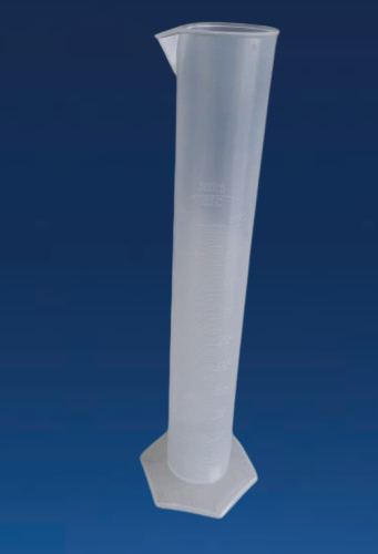 Measuring Cylinder Hexagonal 500ml Set | Brand: Poly Lab | Set of 4 Pcs - Image 2