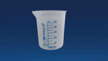 Beaker 100ml Printed Graduation Set | Brand : Poly Lab | Set of 12 Pcs.