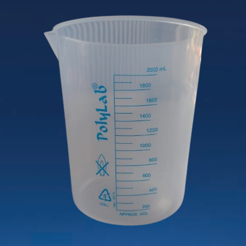 Beaker 2000ml Printed Graduation Set | Brand: Poly Lab | Set of 6 Pcs.