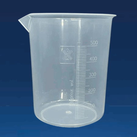 Beaker 500ml Euro Design Set | Brand : Poly Lab | Set of 12Pcs