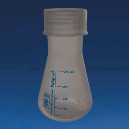Conical Flask 250ml Set | Brand : Poly Lab | Set of 12 Pcs.