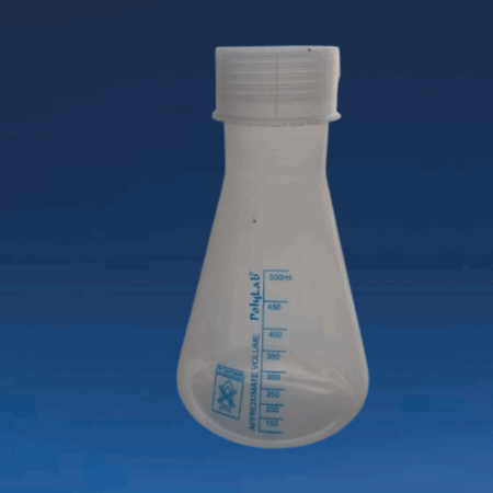 Conical Flask 500ml Set | Brand: Poly Lab | Set of 12 Pcs