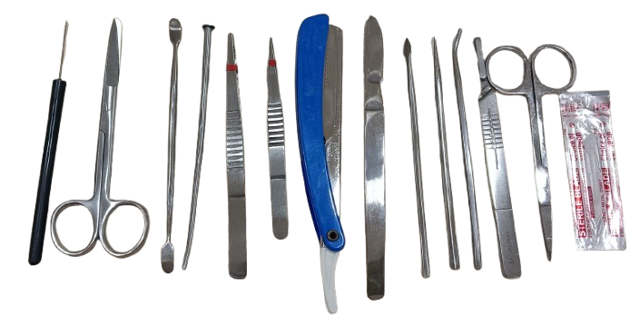 Dissection kit 13 Instrument In Pouch - Image 2