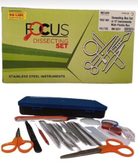 Dissection Box Set of 17 Instruments with Plastic Box