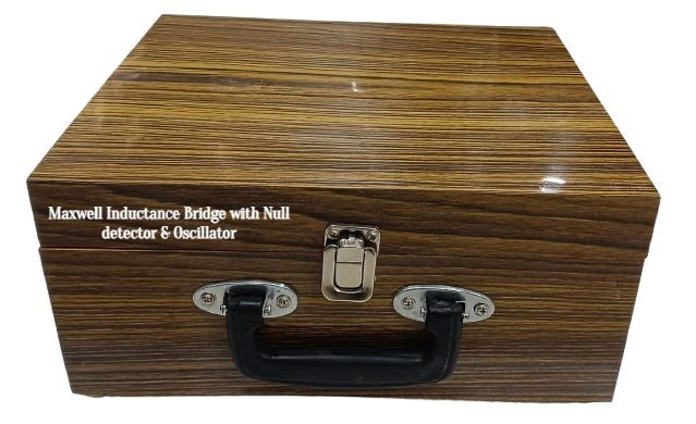 Maxwell Inductance Bridge with Null Detector & Oscillator With Wooden Box - Image 5