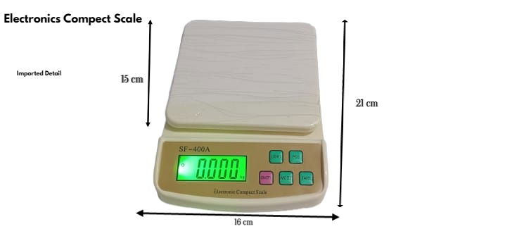 Digital Balance Capacity 10kg L.C 1 Gm. (Electronic Compact Scale) - Image 3