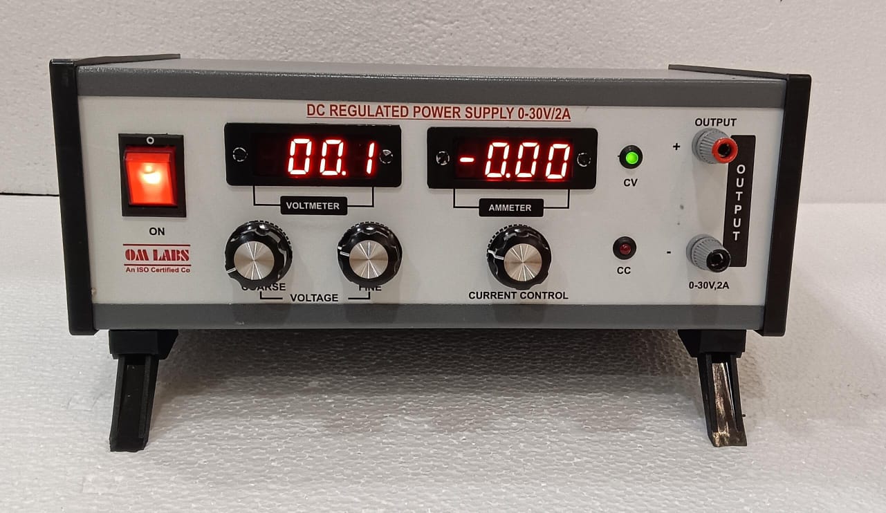 DC Regulated Power Supplies With 2 Digital Meter (0-30V/2ADC) - Image 2