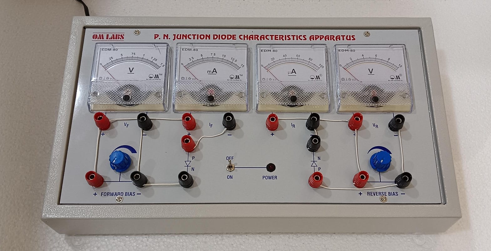 PN Junction diode Ch. App. (4 Square Meters & outside wire connection)