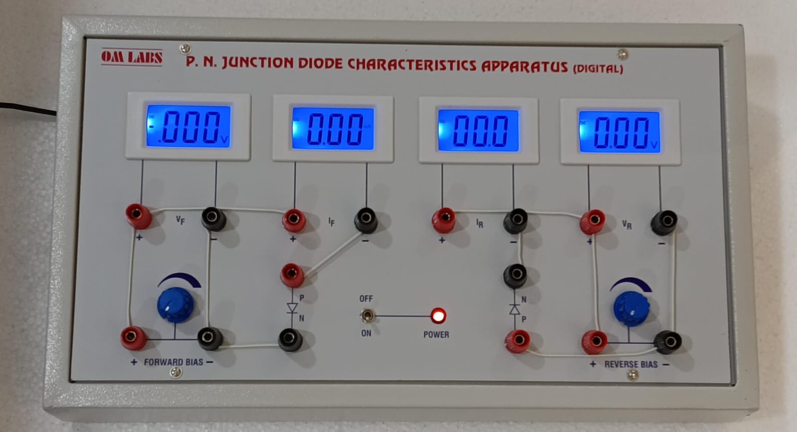 PN Junction diode Ch. App. (4 Digital Meters & outside wire connection) - Image 2