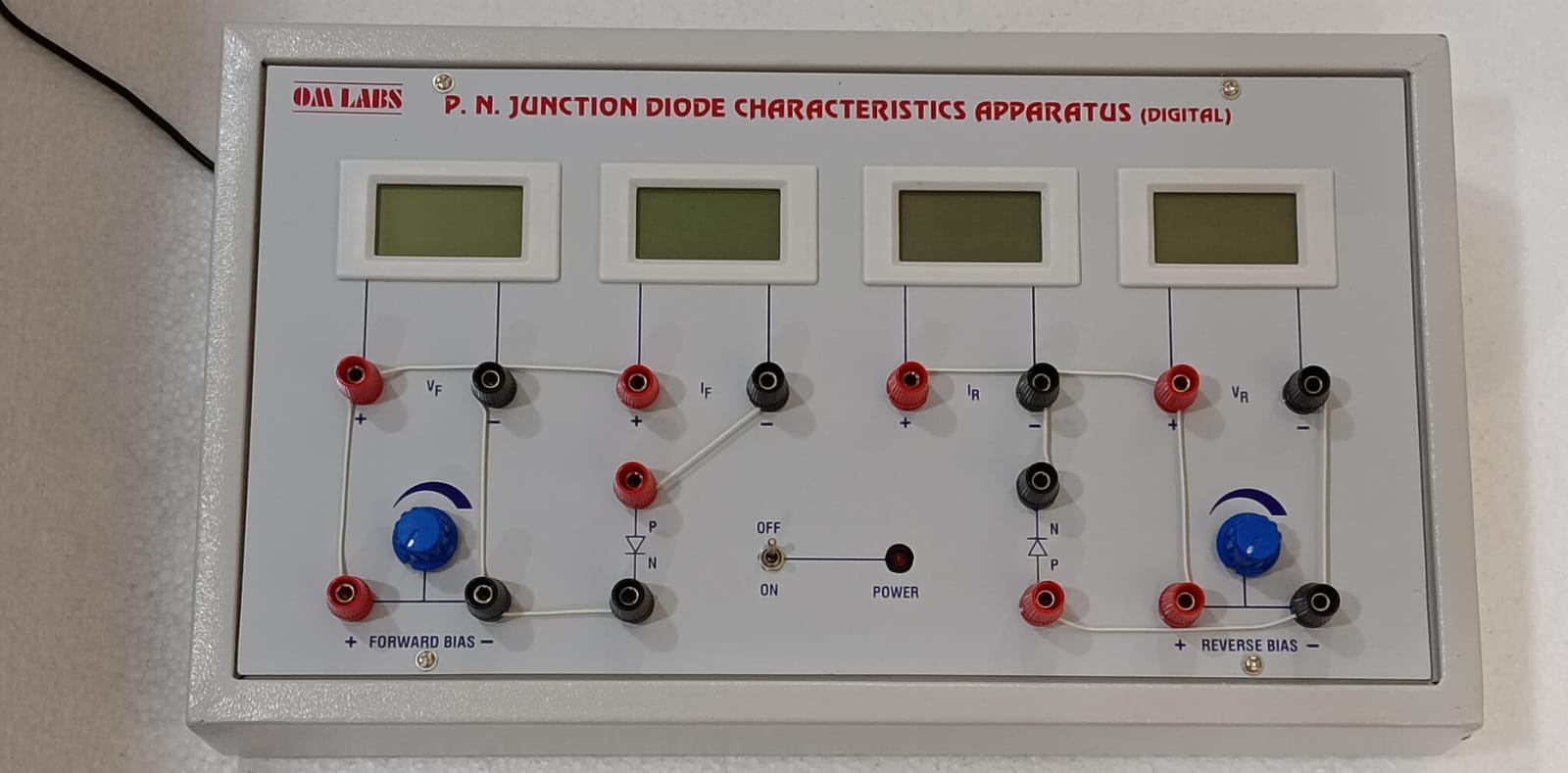 PN Junction diode Ch. App. (4 Digital Meters & outside wire connection) - Image 4