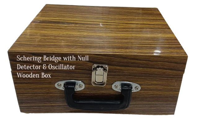 Schering Bridge with Null Detector & Oscillator With Wooden Box - Image 5
