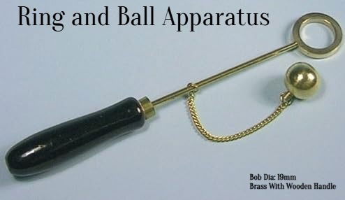 Ring and Ball Apparatus with Plastic Handle