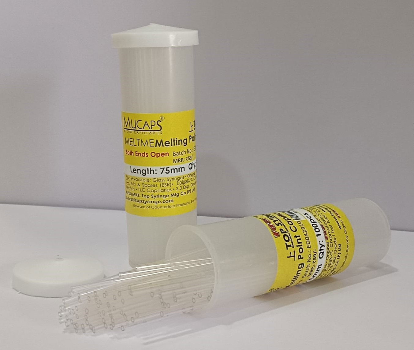 Capillary Melting Point Tubes – Both end Open | 1 box contains 100 pieces (Pack of 2 Boxes, 200 Tubes) - Image 4