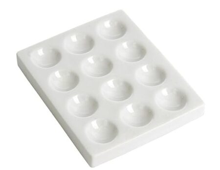 Cavity Plate Porcelain 12 Hole (Pk. of 2 Pcs)