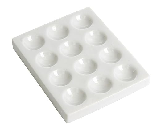 Cavity Plate Porcelain 12 Hole (Pk. of 2 Pcs)