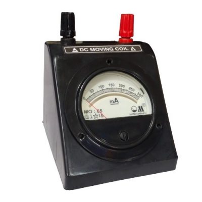 DC Milliammeter MO-65 Top Terminal Round Black Meter