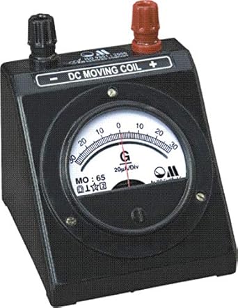 DC Galvanometer MO-65 Top Terminal Round Black Meter