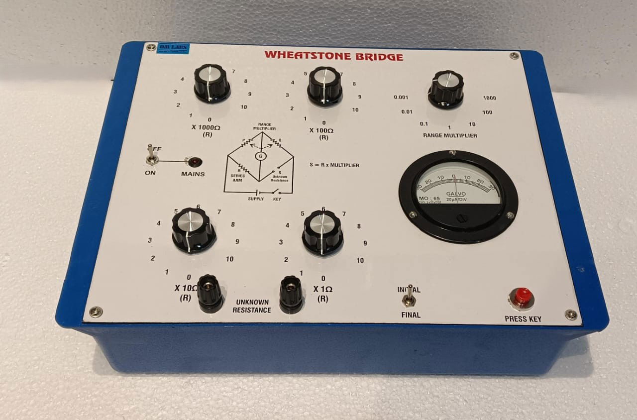 Wheatstone Bridge With Galvanometer & Inbuilt Power Supply Plastic Box - Image 2